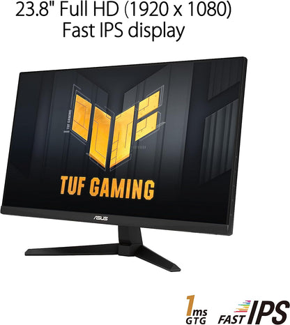 ASUS TUF VG249QM1A 24” 24inch Full HD, Fast IPS, 270Hz Flat Gaming Monitor - Now Buy From Gamers Point Store Arad With Best Discounted Price  Call Us Now +973-36820393  Delivery available to all bahrain Full HD Gamers Point 135.000 