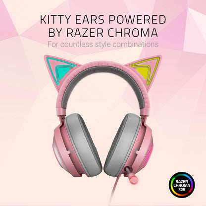 Razer Kraken Kitty RGB USB Gaming Headset - Quartz Pink - GPC Headset Gamers Point 59.000 