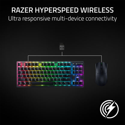 Razer Viper V3 HyperSpeed Wireless Esports Gaming Mouse: 82g Lightweight Design - 30K DPI Optical Sensor - Up to 280 Hr Battery Life - HyperSpeed Wireless - Mechanical Switches Gen-2 - Classic Black