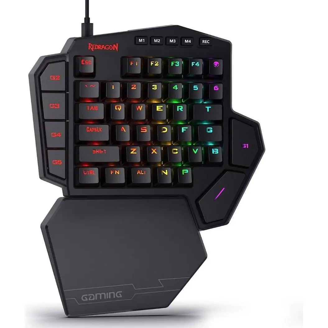 Redragon K585 DITI One-Handed RGB Mechanical Gaming Keyboard Gaming Keyboards Gamers Point 15.000 