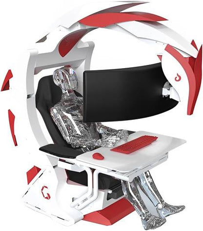 DXRacer Ingrem G1 Gaming Pod, High Strength Support 49 Monitor, Two Stage Boom Adjustment, One Button Start Intelligent Control, Red/White 6973193060158 DXRACER Gamers Point 1499.000 