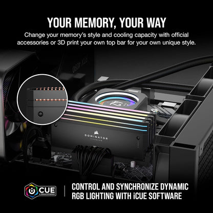 Corsair Dominator Titanium RGB DDR5 Memory — 32GB (2×16GB) 6000MT/s