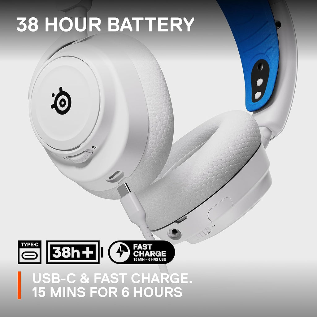 SteelSeries Arctis Nova 7P Wireless Multi-Platform Gaming Headset – White