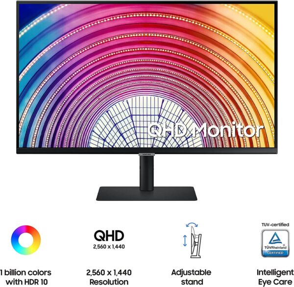 Samsung 32" 32inch 2K WQHD, VA, Flat Monitor 75Hz - LS32A600NWMXUE -  SAMSUNG Odyssey G5 Series 32″ WQHD (2560×1440), 144Hz, Curved, 1ms Gaming Monitor Size	32” Refresh Rate	144Hz Response Time	1ms Resolution	2K QHD (2560 x 1440) Panel	VA Code	LC32G55TQWN QHD (2K) Gamers Point 139.000 