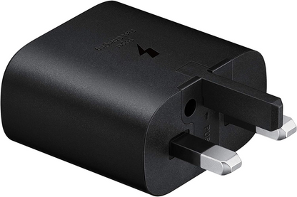 Samsung USB-C AC Wall ORIGNAL Charger Adapter With UK Plug FOC UNIT, 25W, Black BAHRAIN