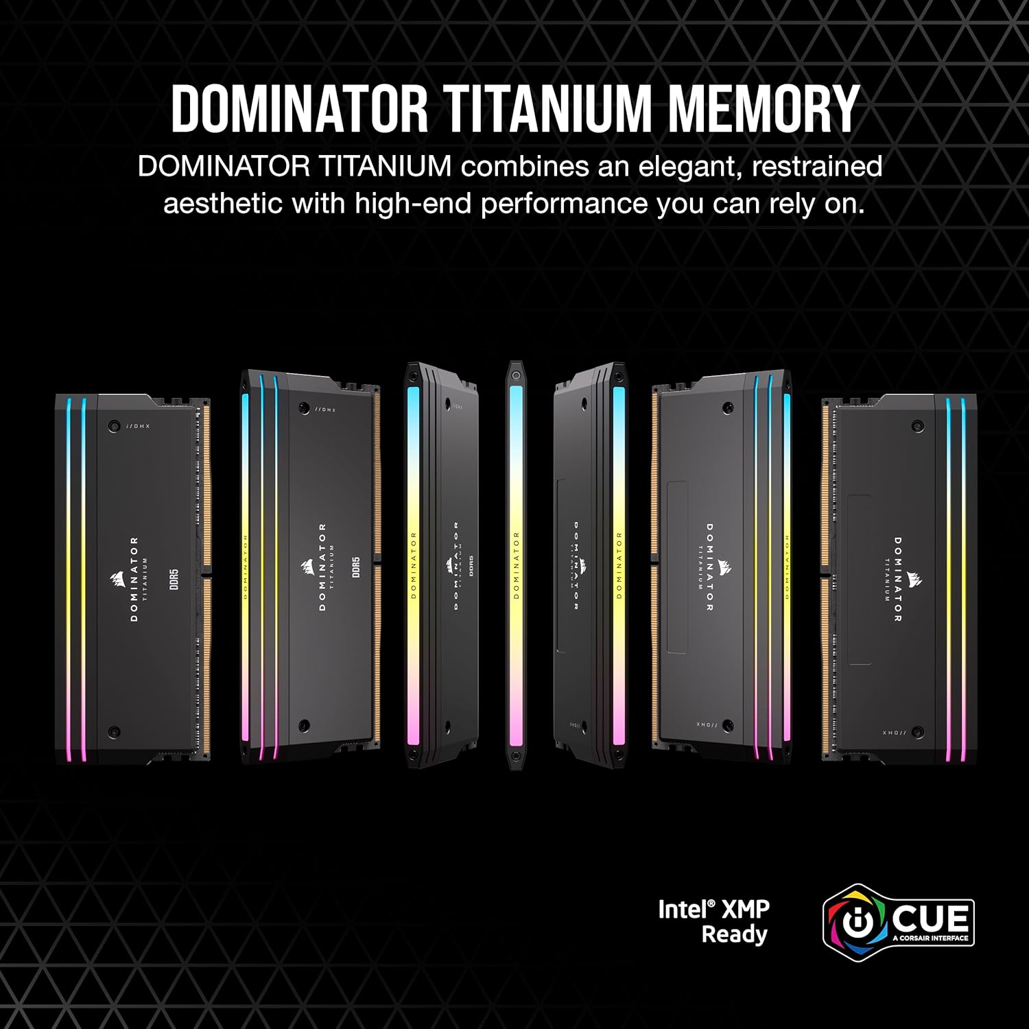 Corsair Dominator Titanium RGB DDR5 Memory — 32GB (2×16GB) 6000MT/s