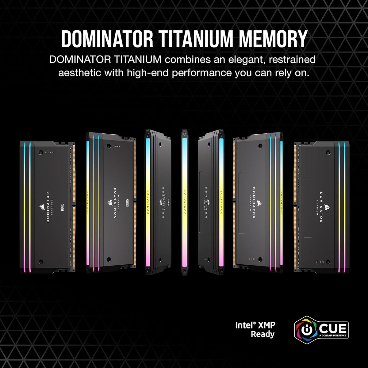 Corsair Dominator Titanium RGB DDR5 Memory — 32GB (2×16GB) 6000MT/s