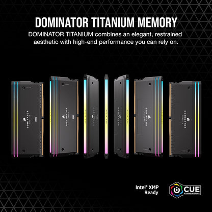Corsair Dominator Titanium RGB DDR5 Memory — 32GB (2×16GB) 6000MT/s