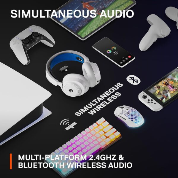 SteelSeries Arctis Nova 7P Wireless Multi-Platform Gaming Headset - White - GPC Headset Gamers Point 89.000 