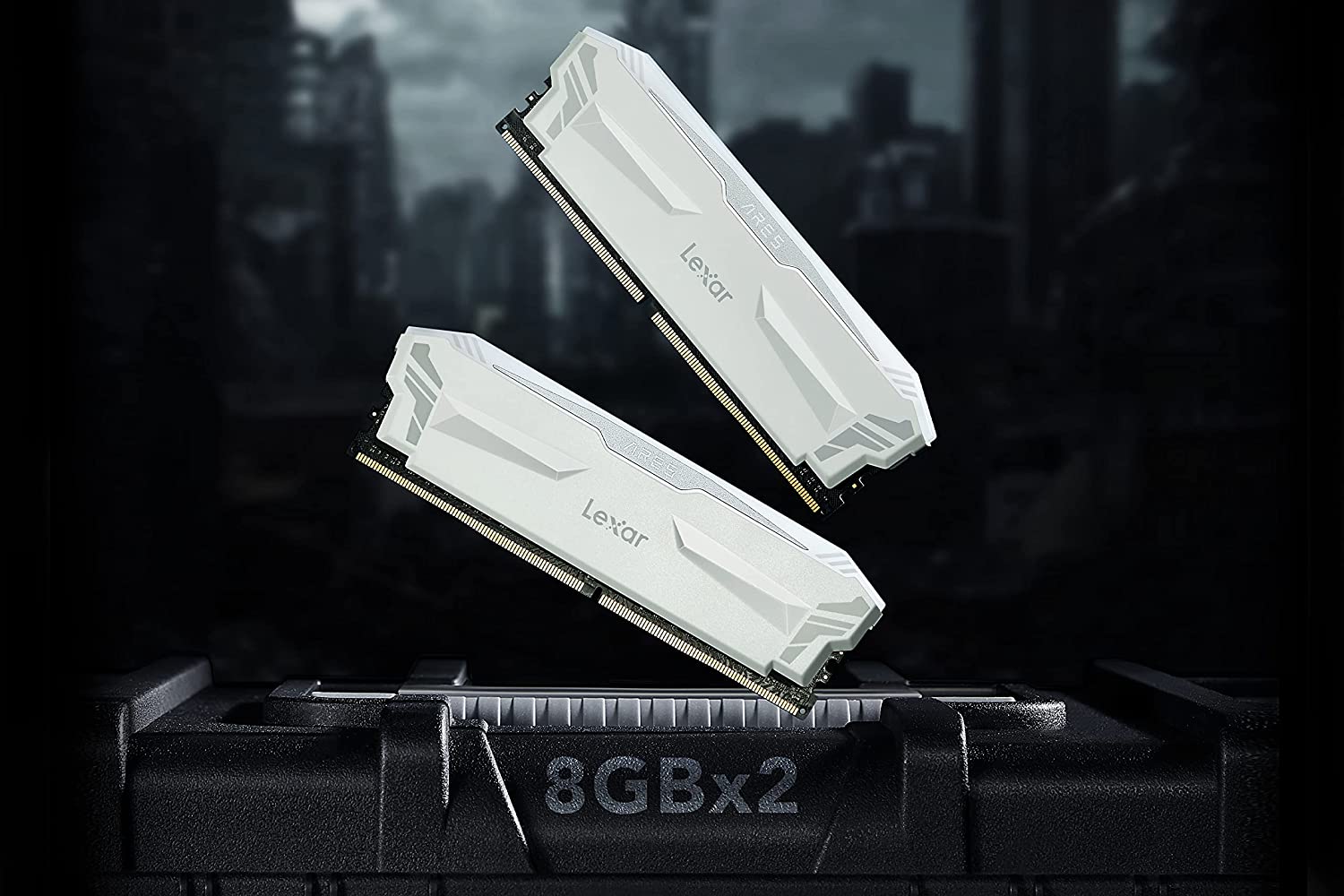 Lexar ARES RGB DDR4 RAM 16GB Kit (8GB x 2) 3866 MHz - White - BAHRAIN RAM Gamers Point 36.000 