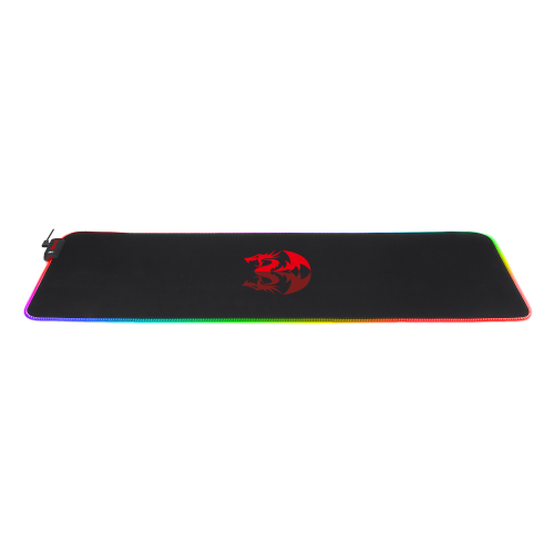 REDRAGON RGB LED LARGE GAMING MOUSE PAD SOFT MATT WITH NONSLIP BASE, STITCHED EDGES (800 X 300 X 3MM) MOUSEPAD Gamers Point 12.000 