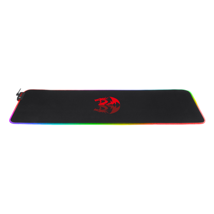 REDRAGON RGB LED LARGE GAMING MOUSE PAD SOFT MATT WITH NONSLIP BASE, STITCHED EDGES (800 X 300 X 3MM) MOUSEPAD Gamers Point 12.000 