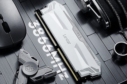 Lexar ARES RGB DDR4 RAM 16GB Kit (8GB x 2) 3866 MHz - White - BAHRAIN RAM Gamers Point 36.000 