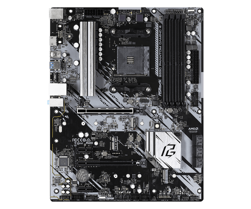 ASRock B550 Phantom Gaming 4 AC – لوحة أم للألعاب AM4 مع WiFi AMD AMD Motherboard  Gamers Point