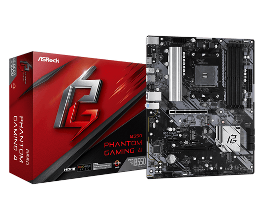ASRock B550 Phantom Gaming 4 AC – لوحة أم للألعاب AM4 مع WiFi