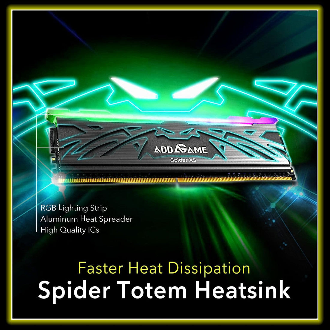 Addlink Spider X5 DDR5 32GB 6400MHz RGB Dual-Channel Memory Kit