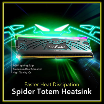Addlink Spider X5 DDR5 32GB 6400MHz RGB Dual-Channel Memory Kit