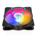 Aigo Pado P16 RGB Silent Fan 120mm Computer Case Water Cooling Large 4Pin CPU Cooler 12cm PC Case Fan Color Lighting ventilador - BAHRAIN PADO FAN  Gamers Point