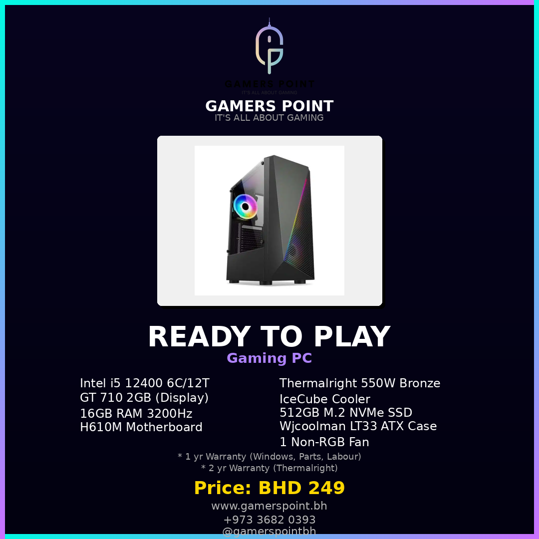 Ready To Play Gaming PC RTX 5000 Series