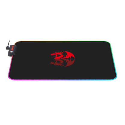 REDRAGON RGB LED LARGE GAMING MOUSE PAD SOFT MATT WITH NONSLIP BASE, STITCHED EDGES (330 X 260 X 3MM) MOUSEPAD Gamers Point 8.000 