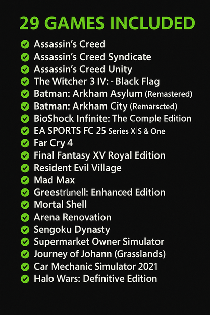 Xbox Digital Mega Bundle – 29 Games (Bahrain Region) | باقة رقمية ٢٩ لعبة Xbox Video Games  Gamers Point