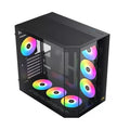 Custom PC Fortress Black Computer Case (Without Fans) CP Case  Gamers Point