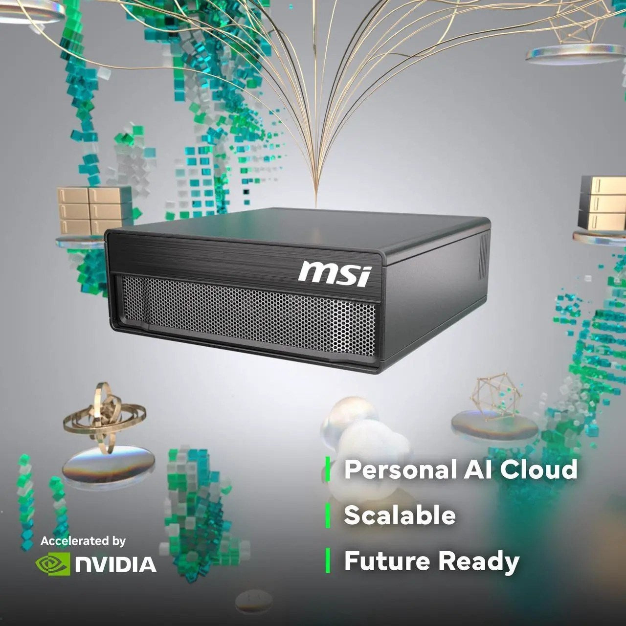 MSI EdgeXpert-11SUS Compact Desktop AI Supercomputer Powered by NVIDIA GB10 Grace Blackwell Superchip and NVIDIA DGX Spark In Bahrain