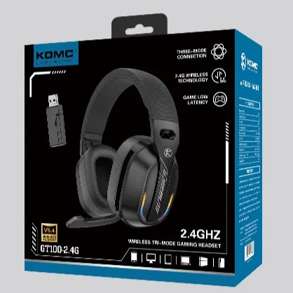 GT100-2.4G Three mode Bluetooth headset Gamers Point Headset  Gamers Point