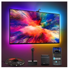 Govee AI Sync Box and Monitor Backlight, RGBIC Led Strip Light for 27-34 inch monitors, HDMI 4K,DreamView, Work with Alexa, Google Assistant, and CEC -