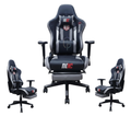 NOC Gaming Chair – ergonomic lumbar & neck support (Grey) | كرسي ألعاب NOC – دعم أسفل الظهر والرقبة (رمادي)