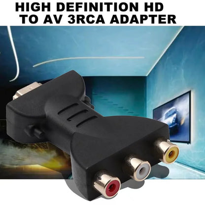 HD 1080P RCA AV To HDMI-compatible Composite Adapter Converter AV2HD Audio Video Cable HD TO AV with USB Cable for HD TV BOX - BAHRAIN CONNECTOR Gamers Point 5.000 