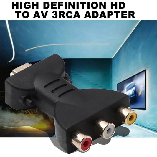 HD 1080P RCA AV To HDMI-compatible Composite Adapter Converter AV2HD Audio Video Cable HD TO AV with USB Cable for HD TV BOX - BAHRAIN CONNECTOR Gamers Point 5.000 