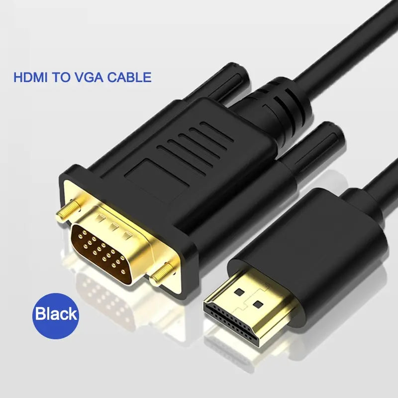 Hdmi Vga Cable Adapter 3.5mm Audio Cord - Hdmi Male Vga 1080p 60hz Cable Adapter - BAHRAIN CABLE Gamers Point 5.000 