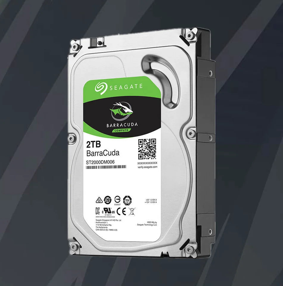 Seagate 2TB Hard Drive Disk HDD Desktop Internal HD 2000GB 2 TB Harddisk 7200RPM 64M 3.5" 6Gb/s Cache SATA III for PC Computer