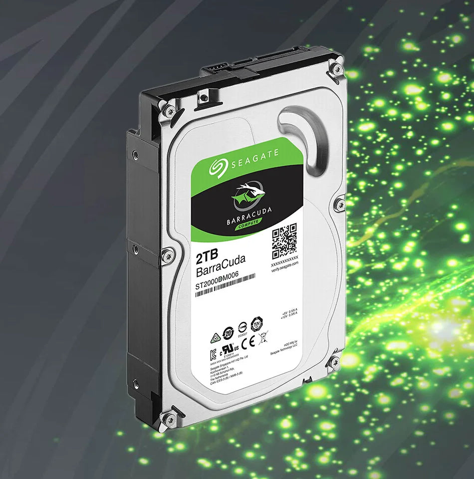 Seagate 2TB Hard Drive Disk HDD Desktop Internal HD 2000GB 2 TB Harddisk 7200RPM 64M 3.5" 6Gb/s Cache SATA III for PC Computer