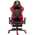 Hunter Gaming Chair Series V2 Red with Leg Rest Bahrain Gamers Point Chair  Gamers Point