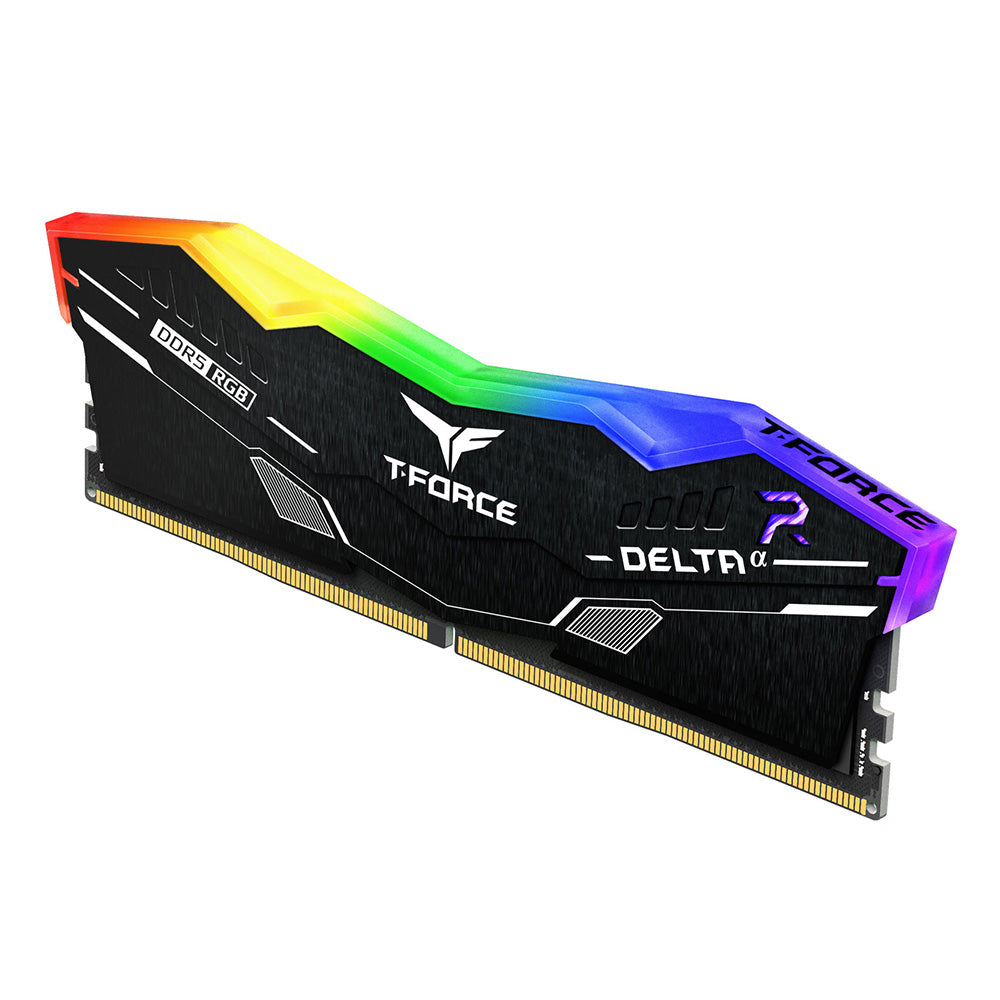 TeamGroup DELTA RGB 16GB (16GBx1) DDR5 6000MHz RAM (FF3D516G6000HC38ABK) bahrain Gamerspoint