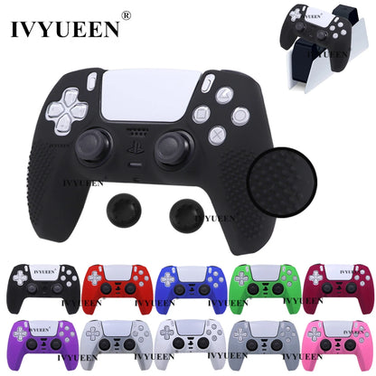 IVYUEEN Studded Protective Cover Skin for PlayStation 5 DualSense PS5 Controller Silicone Gamepad Case ThumbSticks Grips - AliExpress 44  Gamers Point 2.800 