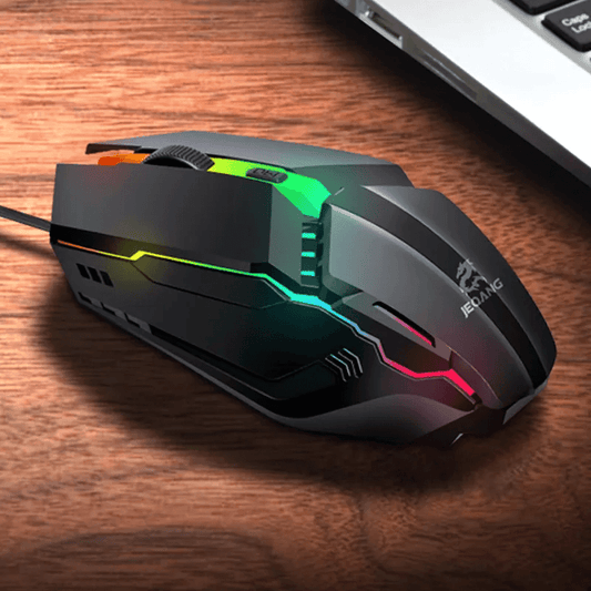 JEQNG Wired  Mouse With RGB Backlight Gamers Point Keyboard/Mouse  Gamers Point