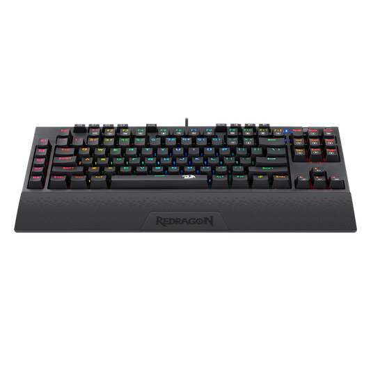 REDRAGON Vishnu K596 RGB USB Mechanical Gaming Keyboard 2.4G wireless dual mode Red Switch 87 Keys for Computer PC Laptop Gamer - bahrain