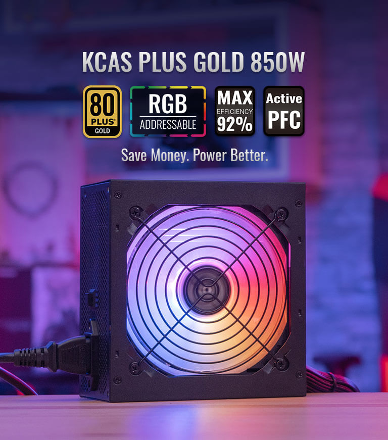 KCAS PLUS GOLD 850W - AeroCool BAHRAIN POWER SUPPLY Gamers Point 49.000 