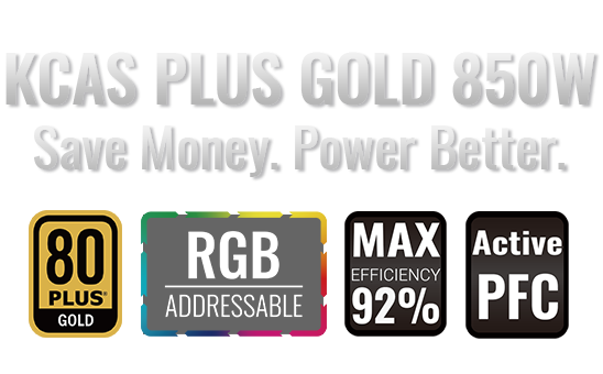 KCAS PLUS GOLD 850W - AeroCool BAHRAIN POWER SUPPLY Gamers Point 49.000 