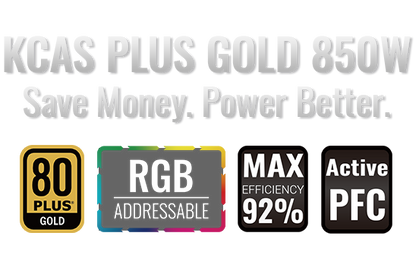 KCAS PLUS GOLD 850W - AeroCool BAHRAIN POWER SUPPLY Gamers Point 49.000 