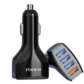 KUKU ZHITU Four port QC3.0 car charger Gamers Point Accessory  Gamers Point