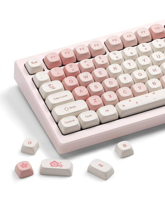 Key Caps White Pink AJAZZ Accessories  Gamers Point