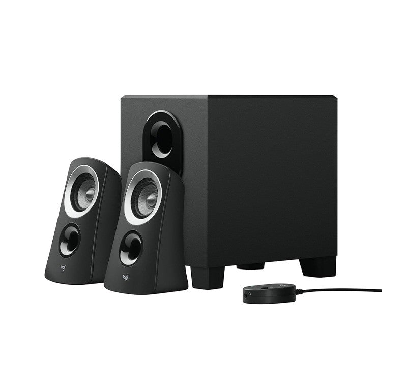 Logitech Z313 2.1 Multimedia Speaker System with Subwoofer, Full Range Audio, 50 Watts Peak Power, Strong Bass, 3.5mm Inputs, PC/PS4/Xbox/TV/Smartphone/Tablet/Music Player - Black MP SPEAKER Gamers Point 29.000 