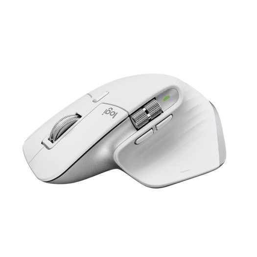 Logitech MX Master 3S for Mac Wireless Bluetooth Mouse, Ultra-Fast Scrolling, Ergo, 8K DPI, Quiet Clicks, Track on Glass, USB-C, Apple, iPad - Pale Grey