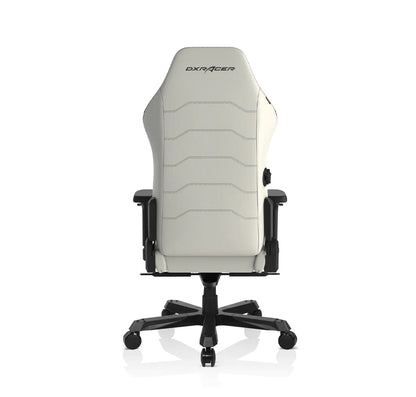 DXRacer Master Series Gaming Chair V2, Microfiber Leather, 4D Armrests, Multi-functional Tilt, 3" Casters, High Density Mold Shaping Foam, 220lbs Recommended Weight, White | MAS-I238S-W-A3