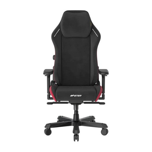 DXRacer Master Series XL Gaming Chair, 4D Armrests/Lumbar Support, Cold-Cure Foam, Multi-functional Tilt, 3" Casters, Class 4 Hydraulics, 265lbs Rec.Weight, Suede Fabric, Black/Red | MAS-XLMF23FBD-NR