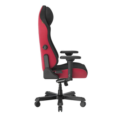 DXRacer Master Series XL Gaming Chair, 4D Armrests/Lumbar Support, Cold-Cure Foam, Multi-functional Tilt, 3" Casters, Class 4 Hydraulics, 265lbs Rec.Weight, Suede Fabric, Black/Red | MAS-XLMF23FBD-NR